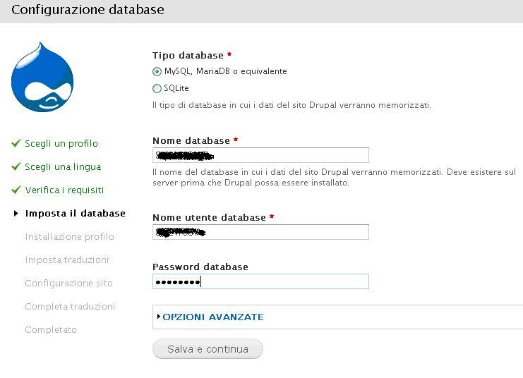 D7. Scelta database